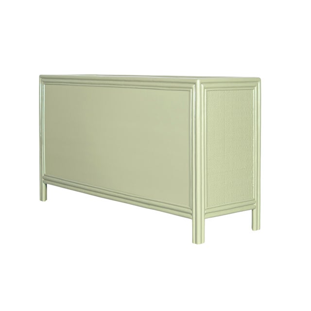 Wood Bermuda Eight-Drawer Dresser - Celery Green For Sale - Image 7 of 9