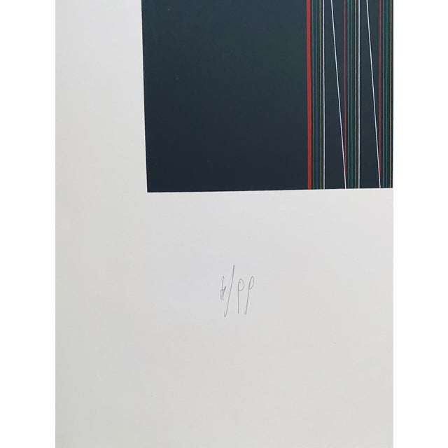 Attilio Taverna, Italian Kinetic Op Art Attilio Taverna Silkscreen Lithograph Print Light Artist, 1981 For Sale - Image 4 of 8