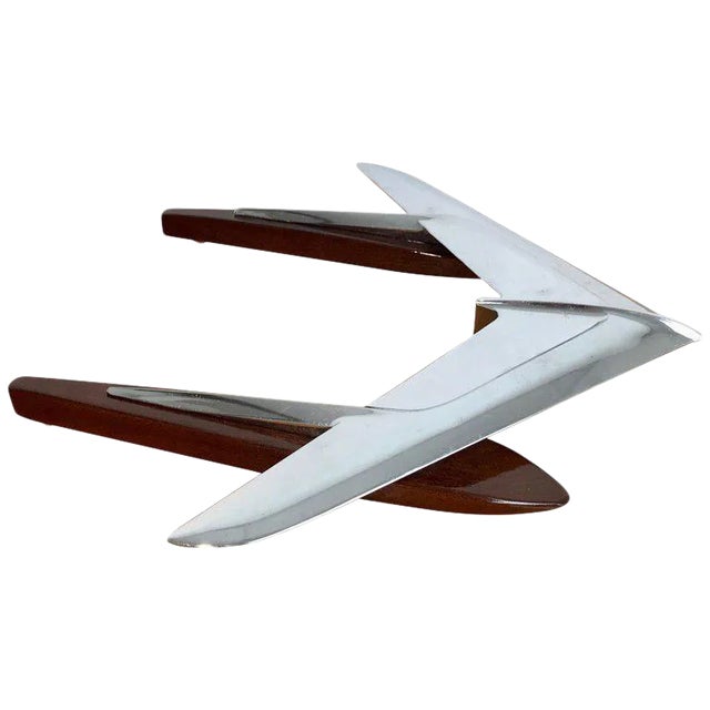 Mid 20th Century Art Moderne Airplane Sculpture, 1950s For Sale