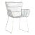 Outdoor White Rope Dining Arm Chair For Sale