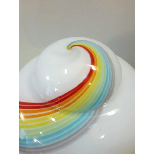 1960s Mid-Century Rainbow Murano Glass Table Lamp For Sale - Image 5 of 11