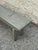 Vintage Primitive Gray Painted Wood Bench For Sale - Image 9 of 12