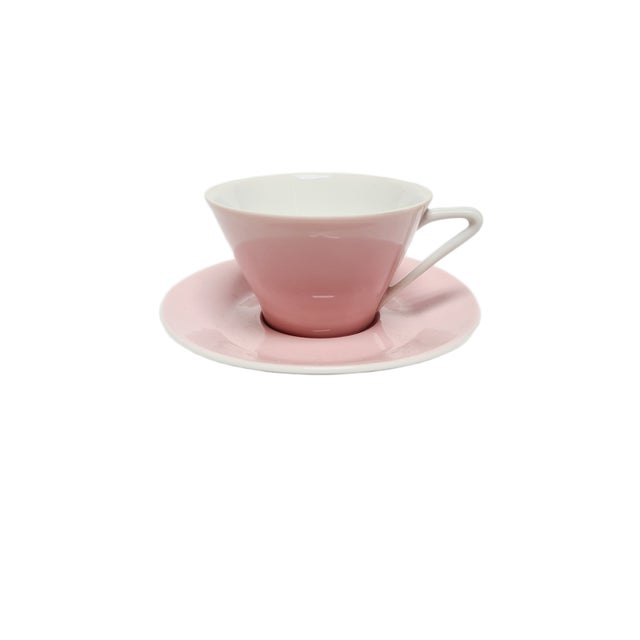 Ceramic Postmodern Porcelain Cup and Saucer, Austria, 1960s, Set of 2 For Sale - Image 7 of 7