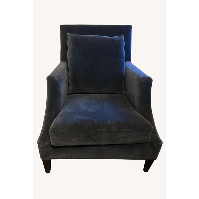 Mid-Century Modern Restoration Hardware Club Chair For Sale - Image 3 of 9