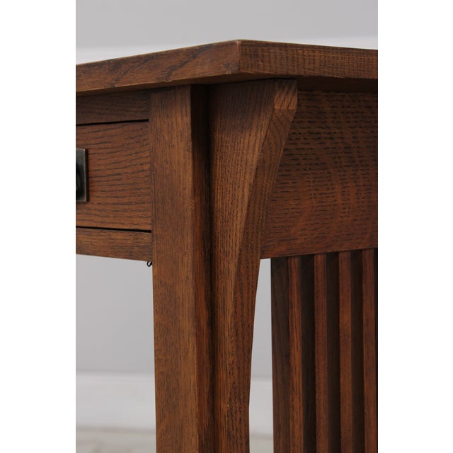Stickley Mission Oak Console Hall or Sofa Table For Sale - Image 13 of 17