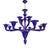 Glass Venetian Blue Murano Glass Chandelier by Simoeng For Sale - Image 7 of 7