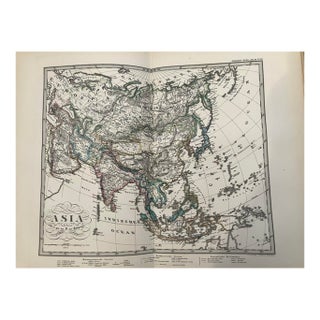 1877 Stieler Map of Asia For Sale