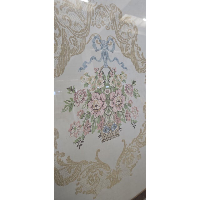 1970s Shabby Chic Style Handcrafted Embroidery Panels, 1970s, Set of 2 For Sale - Image 5 of 14
