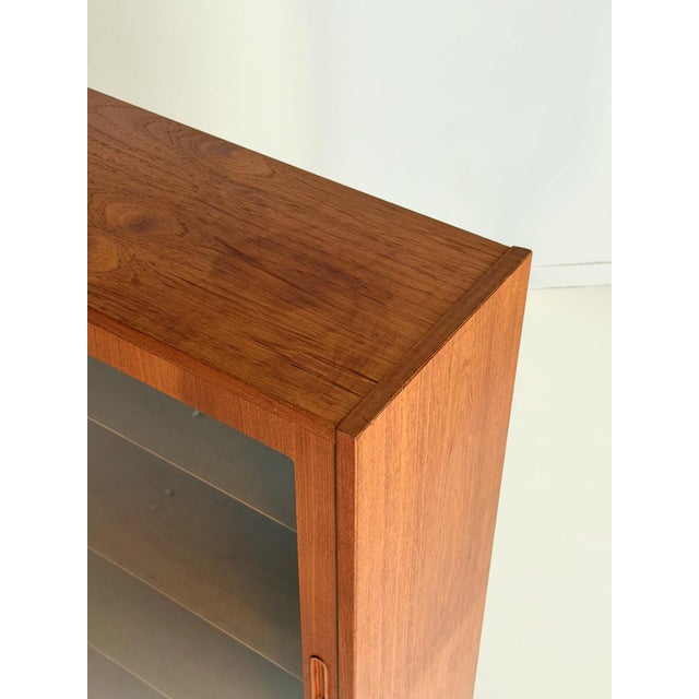Wood Teak Display Cabinet, 1960s For Sale - Image 7 of 8