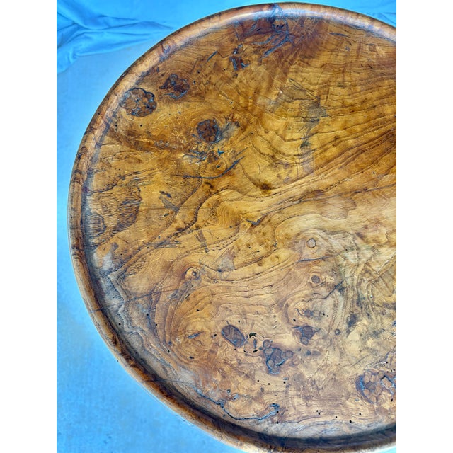 Brown Late 19th Century French Charles X Style Burlwood Side Table For Sale - Image 8 of 12