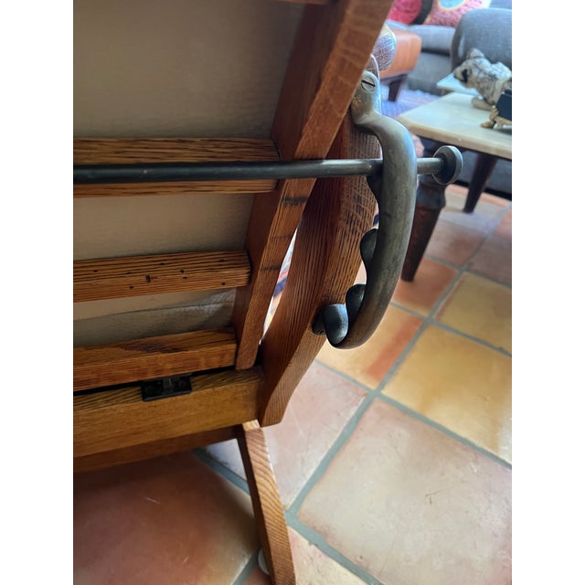 Auburn Late 19th Century Oak Morris Rocking Chair For Sale - Image 8 of 10