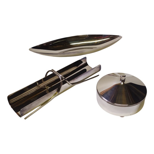 Objects by Lino Sabattini for Christofle, 1970s, Set of 3 For Sale