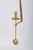 Pierre Forsell for Skultuna, wall hanging pendulum candle holder. Minimalist candle holder in brass with pendulum...