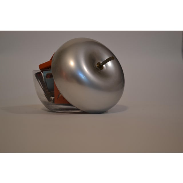 Brass 1938 Vintage Kensington Cortland Lurelle Guild Glass Brass Jam Jar For Sale - Image 8 of 10