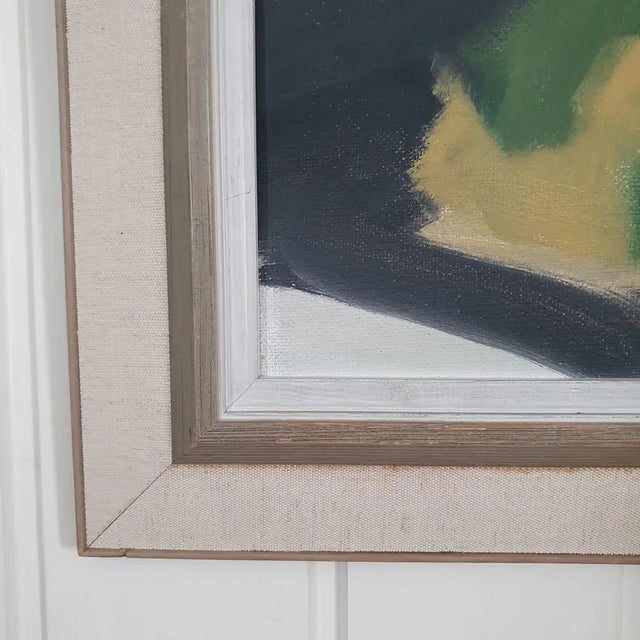 1950s Mid Century Swedish Modernist Landscape by Ivar Hjertqvist For Sale - Image 11 of 18