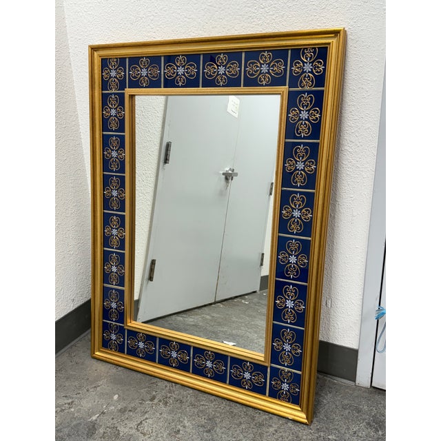 Signoretti Murano Glass + Gold Leaf Wall Mirror For Sale - Image 4 of 12