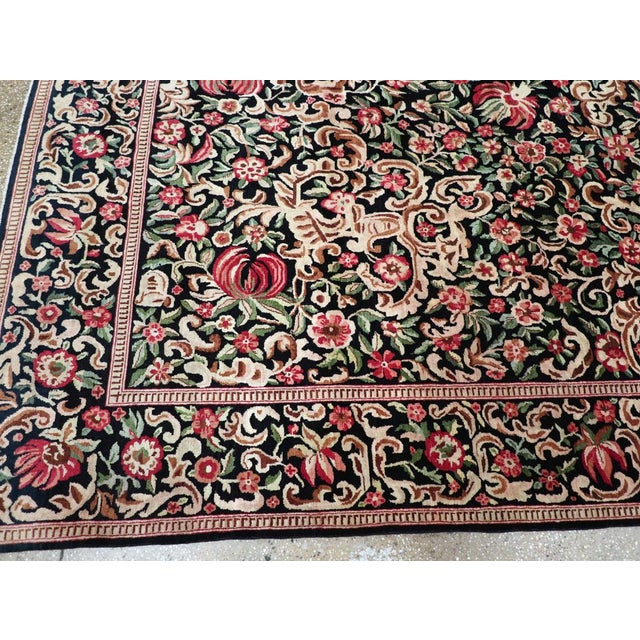 Textile Galerie Shabab Collection Early 20th Century Persian Kashan Carpet For Sale - Image 7 of 10