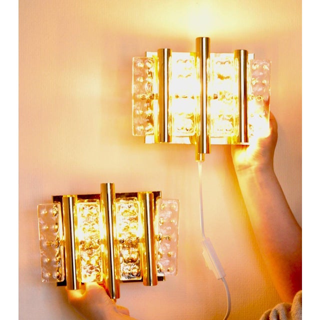 Vintage Brass Lamps by Carl Fagerlund/Hans-Agne Jakobsson for Orrefors, 1970s, Set of 2 For Sale - Image 9 of 13