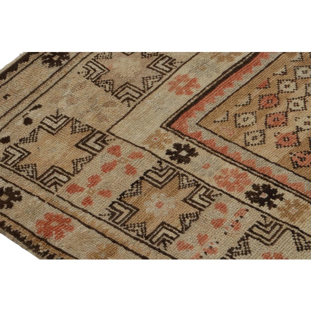 Late 18th Century Late 18th Century Antique Oushak Rug in Beige-Brown Tribal Patterns by Rug & Kilim For Sale - Image 5 of 7
