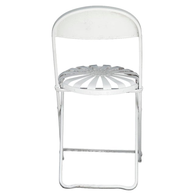 Antique Francois Carre Sunburst Folding Garden Chairs, 2 Pieces For Sale - Image 17 of 18