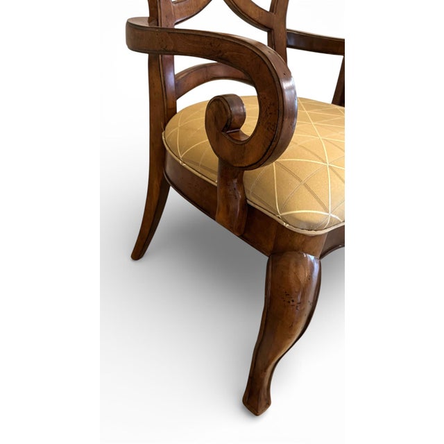 Thomasville Rivage Carved Wood Dining Chairs, Set of 6 For Sale - Image 9 of 18