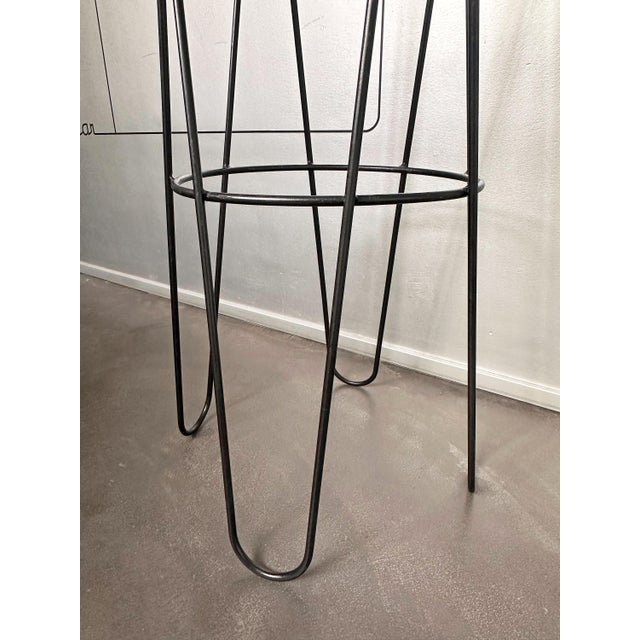 Black Treble Clef Coat Rack attributed to Roger Feraud, France, 1950s For Sale - Image 8 of 10