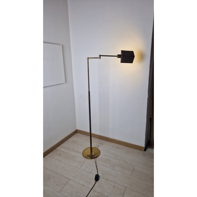 Telescopic Floor Lamp for Reading in Brass, 1960s For Sale - Image 12 of 12