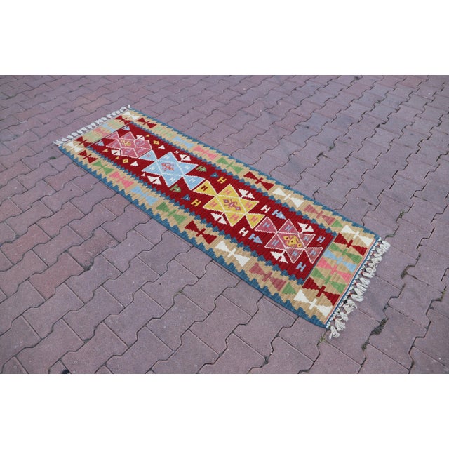 Size: 2.1 x 6.2 ft ( 64 x 190 cm) 25 x 74 inches Color: Organic Natural Dye ( Green,Yellow,Red,Blue ) Material: 100% Hand...