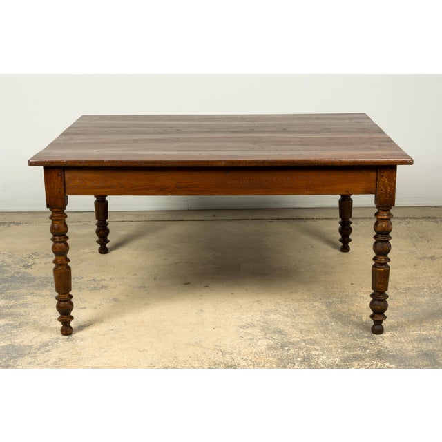 Mid-19th Century French Louis Philippe Oak Table For Sale - Image 12 of 16