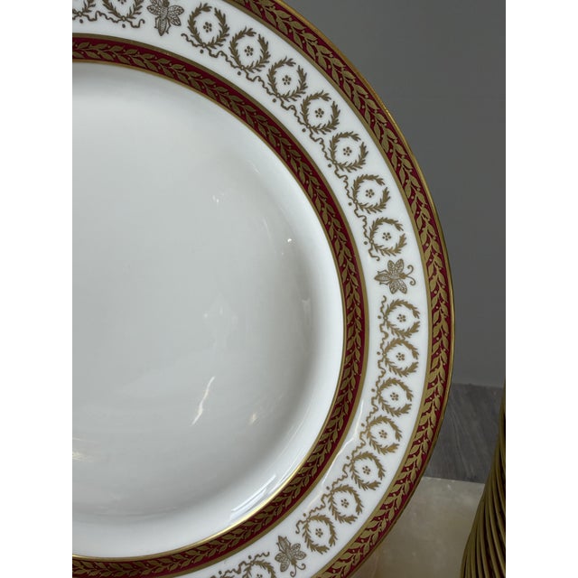 Porcelain Dinner Service by Leclaire, Limoges, 1950s, Set of 42 For Sale - Image 10 of 13