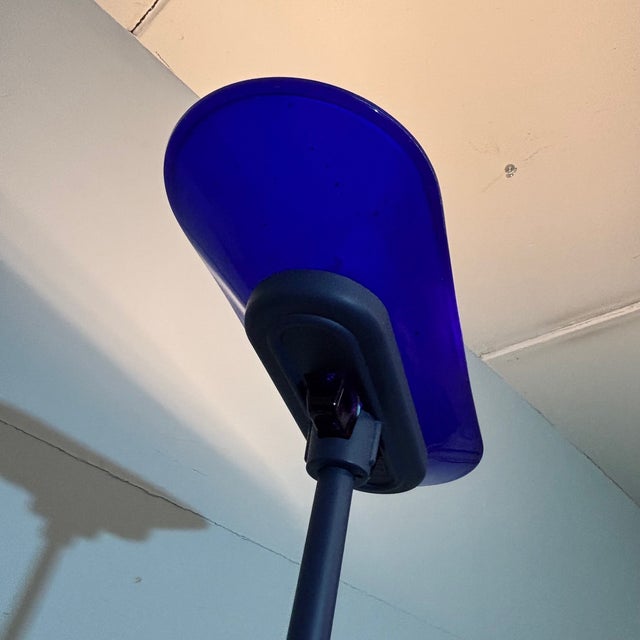 Blue Jill Floor Lamp in Blue Murano Glass by King, Miranda and Arnaldi for Arteluce, 1978 For Sale - Image 8 of 12
