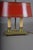 Brass Bouillotte Table Lamp with Red Tole Shade, 1950s For Sale - Image 9 of 15