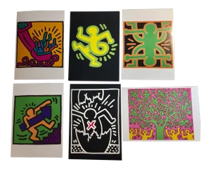 1990s Keith Haring Postcards - Set of 6