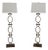 1980s Owen Ringed Mid Century Modern Brutalist Floor Lamps - Pair For Sale