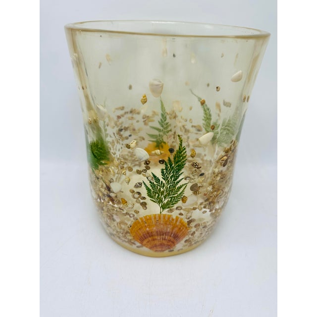 Coastal Vintage Coastal Lucite Trash Can For Sale - Image 3 of 6
