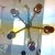 Mid-Century Modern Brass Wood 5 Light Globe Chandelier For Sale - Image 4 of 8