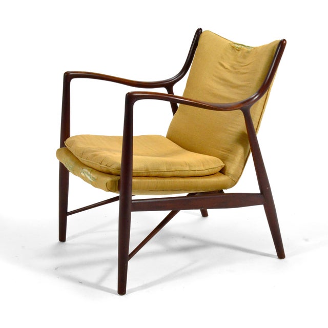 Wood Pair of Finn Juhl #45 Chairs by Baker For Sale - Image 7 of 9