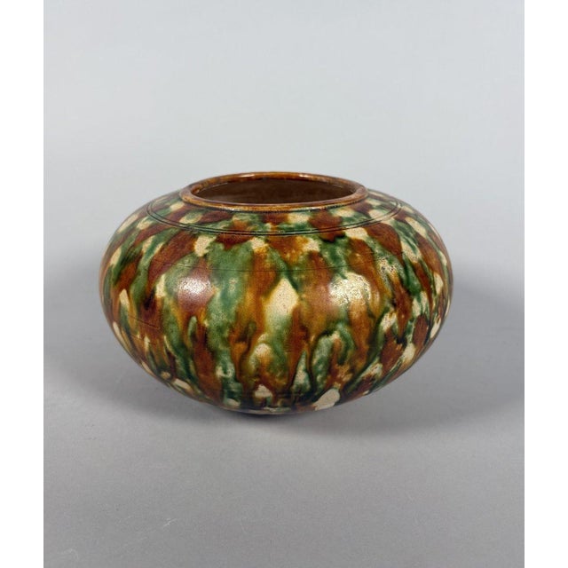 15th Century & Earlier Sancai stoneware vase, Tang Dynasty (618-907), Ancient China For Sale - Image 5 of 8