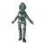 Hand Carved Wood Figure Sculpture With Articulated Arms and Legs (10.5” High) For Sale