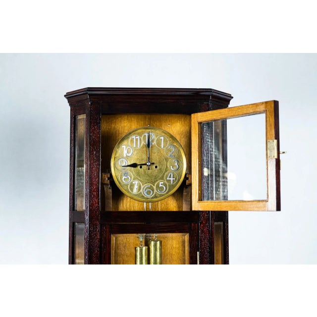 Metal Art Nouveau Clock For Sale - Image 7 of 13