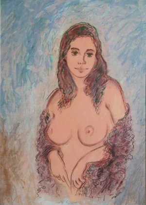Wayne Ensrud, Nude #2, Lithograph