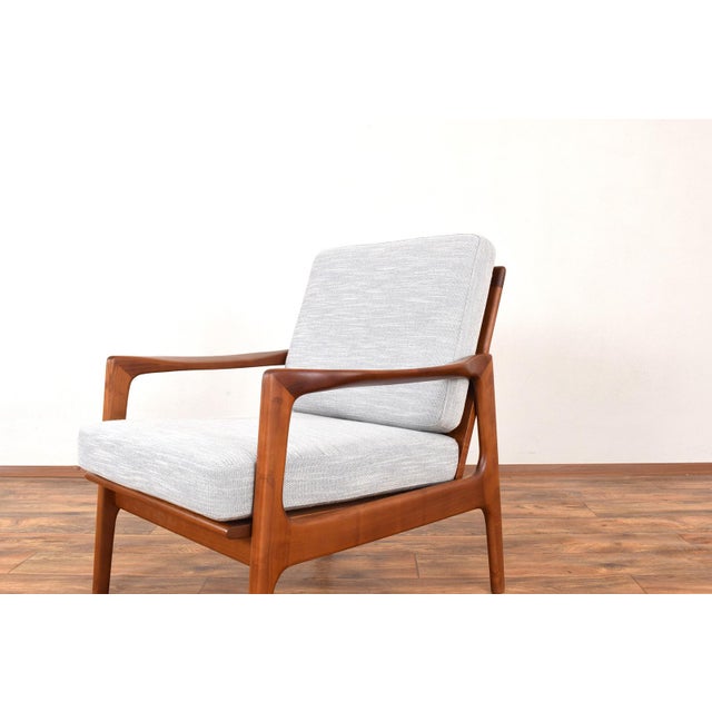 Textile Mid-Century Modern Lounge Chair by Illum Wikkelsø, 1960s For Sale - Image 7 of 12