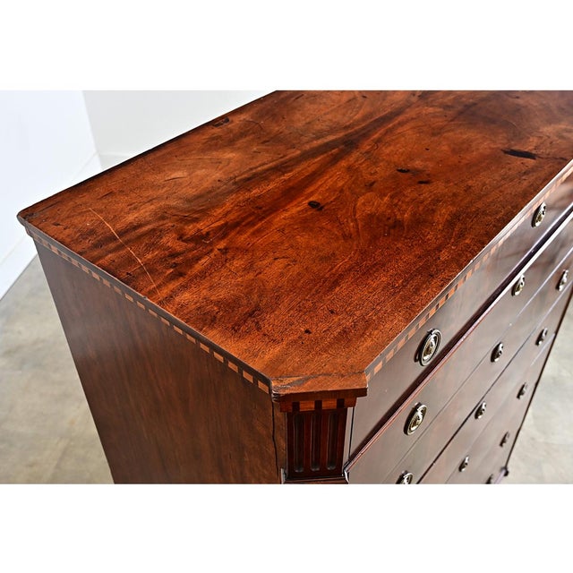 Dutch 19th Century Seven-Drawer Mahogany Chest For Sale - Image 14 of 15