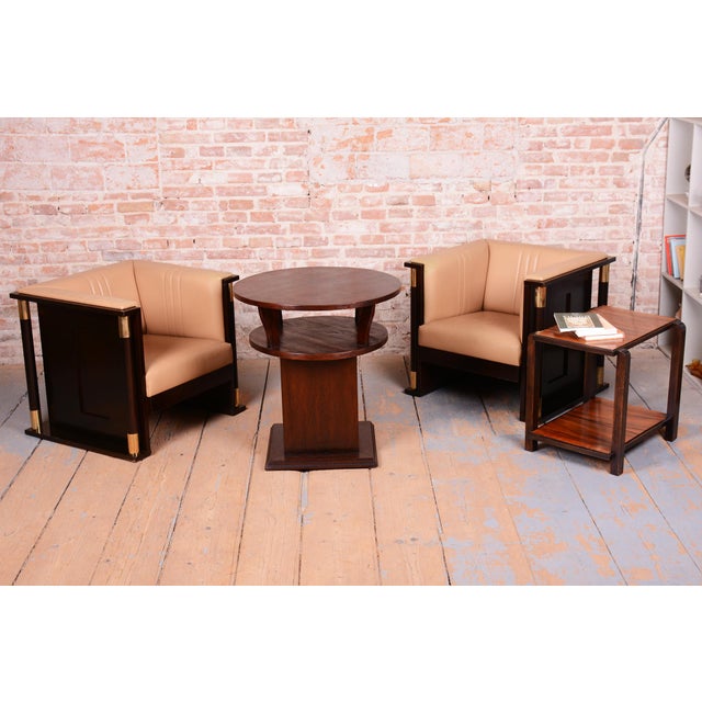 Art Nouveau Mahogany Armchairs from J. Hoffmann, Austria, 1910s, Set of 2 For Sale - Image 13 of 18