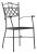 Armchair / Chair in Wrought Iron, Garden Furniture, Indoor and Outdoor For Sale