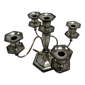 Vintage "Rogers" Silver Plated-5 Arms Candelabra