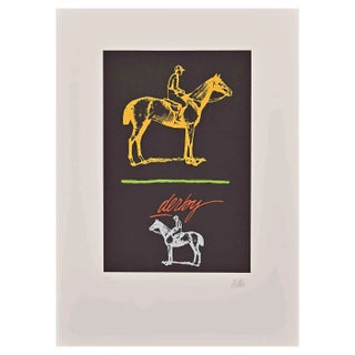 Fabio De Poli, Derby, Lithograph, 1970s For Sale