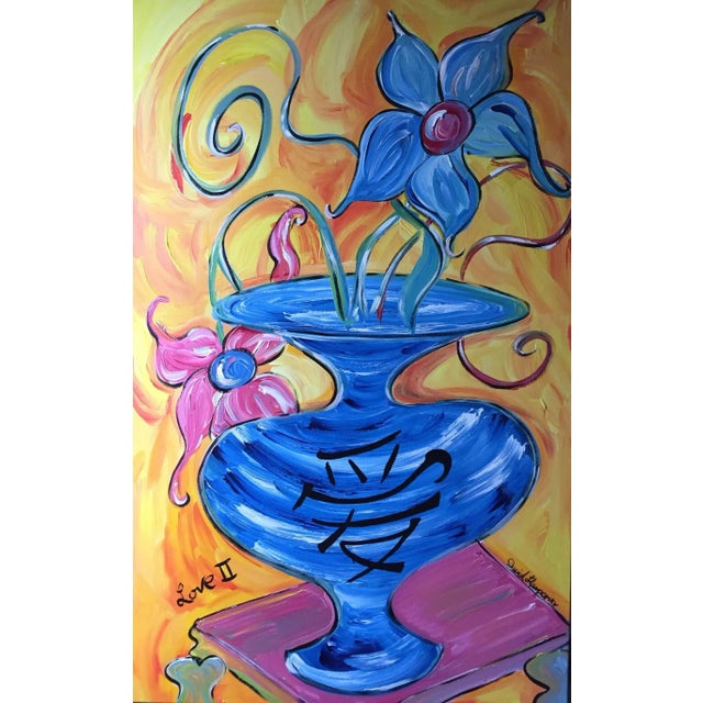Impressionist 'Love II' Contemporary Acrylic Painting by David Harper 2015 For Sale - Image 3 of 3