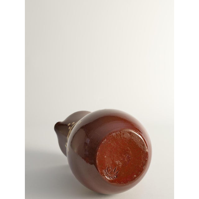 Brown Ceramic Vase by Andersson & Johansson, Höganäs, Sweden, 1920s For Sale - Image 10 of 13