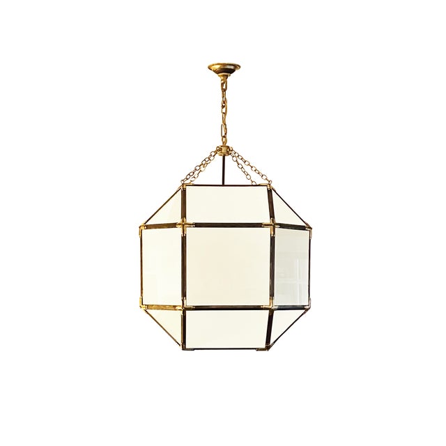 Mid 20th Century Mid 20th Century Octagonal Lantern Chandelier With Bronze Copper & Antique Brass For Sale - Image 5 of 5